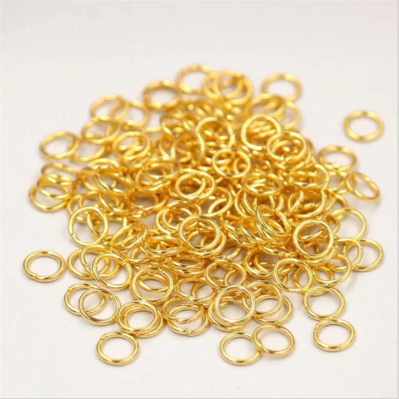 200 Stück 4 5 6 7 8 9 10 mm geschlossene Biegeringe Silber Spaltringe Verbinder für DIY handgefertigte Schmuckherstellung Zubehör – Detail 3