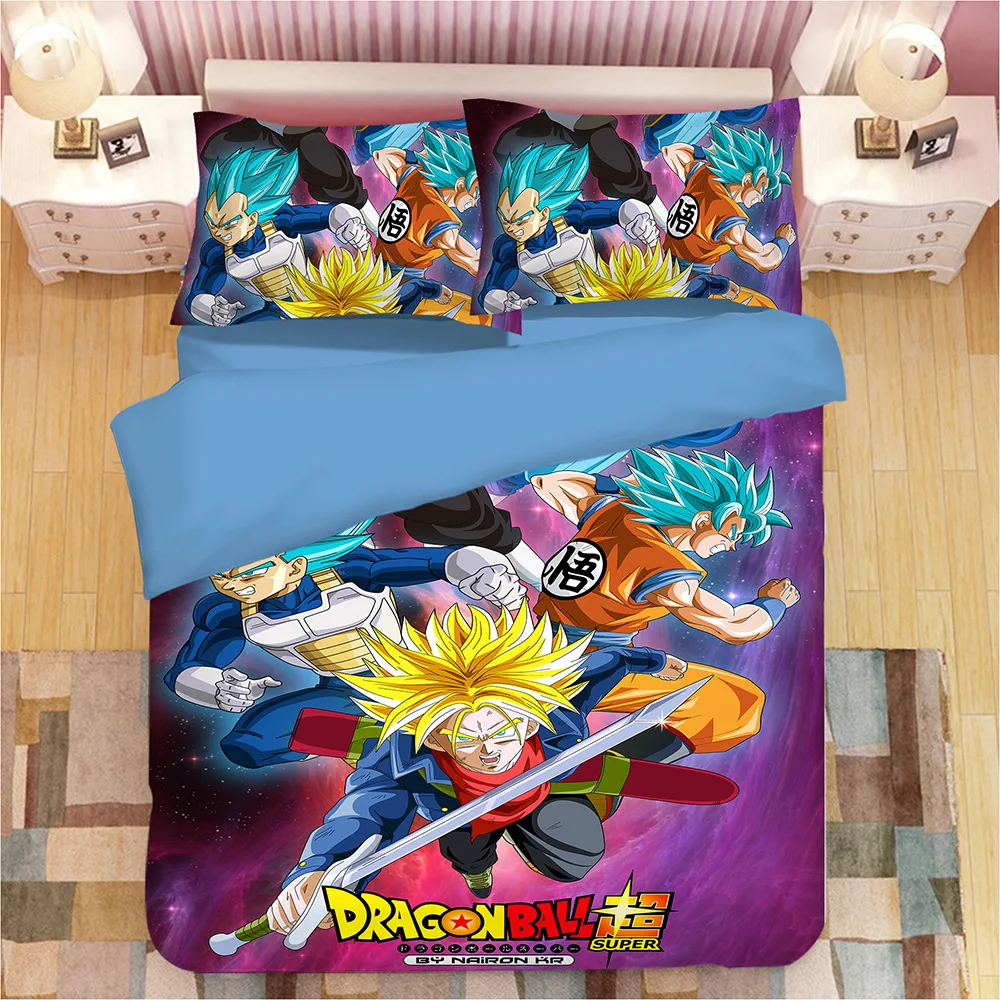 DRAGON BALL Z 3D постельное белье набор сын Goku vegeta пододеяльники, наволочки для подушек, драконий жемчуг одеяла постельные принадлежности Постельное белье