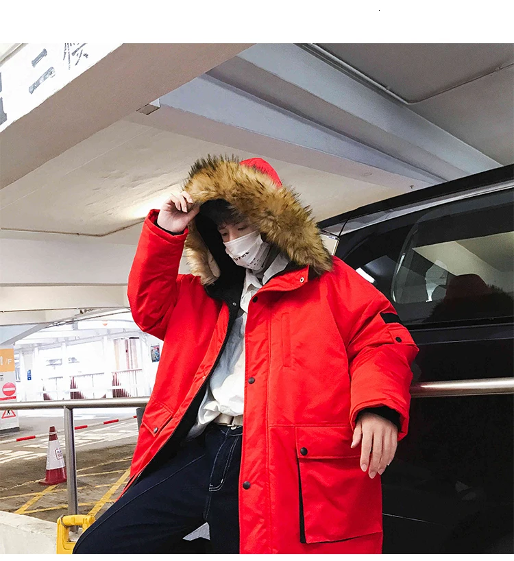 Autumn New Explosion Models Loose Detachable Fur Collar Tooling Trend Youth Simple Men's Casual Cotton Clothing