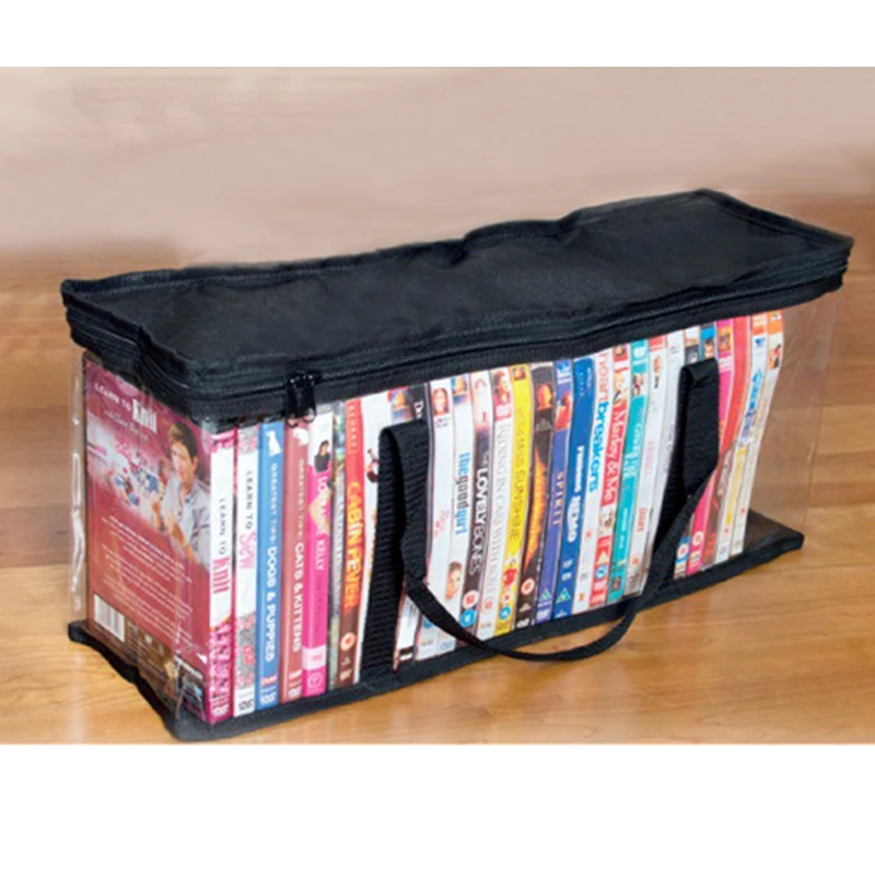 Media Storage Bags DVD Disc CD Carry Case Holder Album Organizer Multifunctional Nylon Storage Pouches