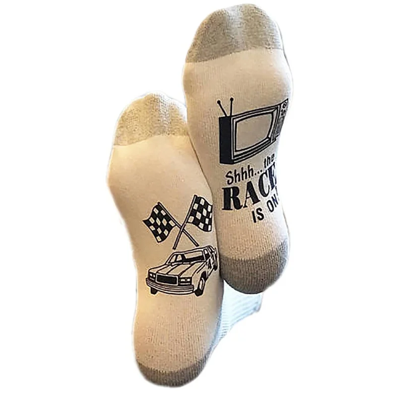 12 видов стилей носки для велоспорта с принтом слов юмора спортивные носки хлопковые с забавным унисекс спортивные носки для бега и велоспорта