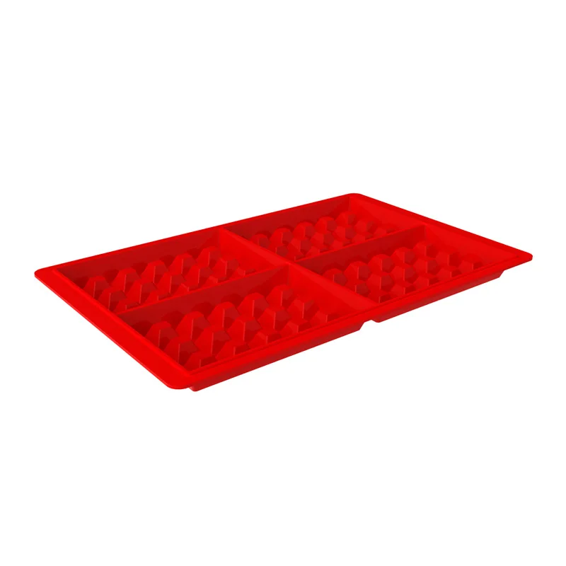 1Pc Square Silicone Cake Molds Baking Tools 4-cavity Waffle Mold Food Grade Single size 14 x 9cm baking mould