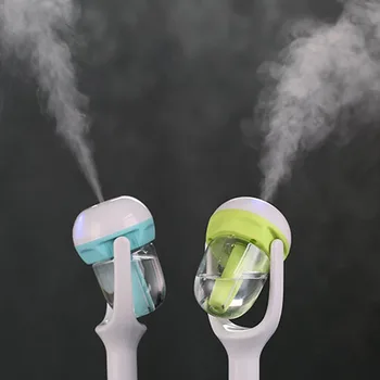 

Car Humidifier Mini Ultrasonic Air Humidifier Romantic Soft Light Essential Oil Diffuser Purifier Cool Mist Maker