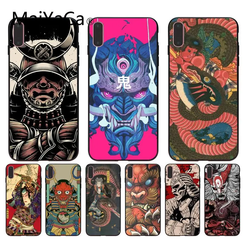 

MaiYaCa For iphone 7 XSMAX Case Japanese samurai art Leading Phone Case for iPhone X 8 7 6 6S Plus X 5 5S SE XR XS XSMAX