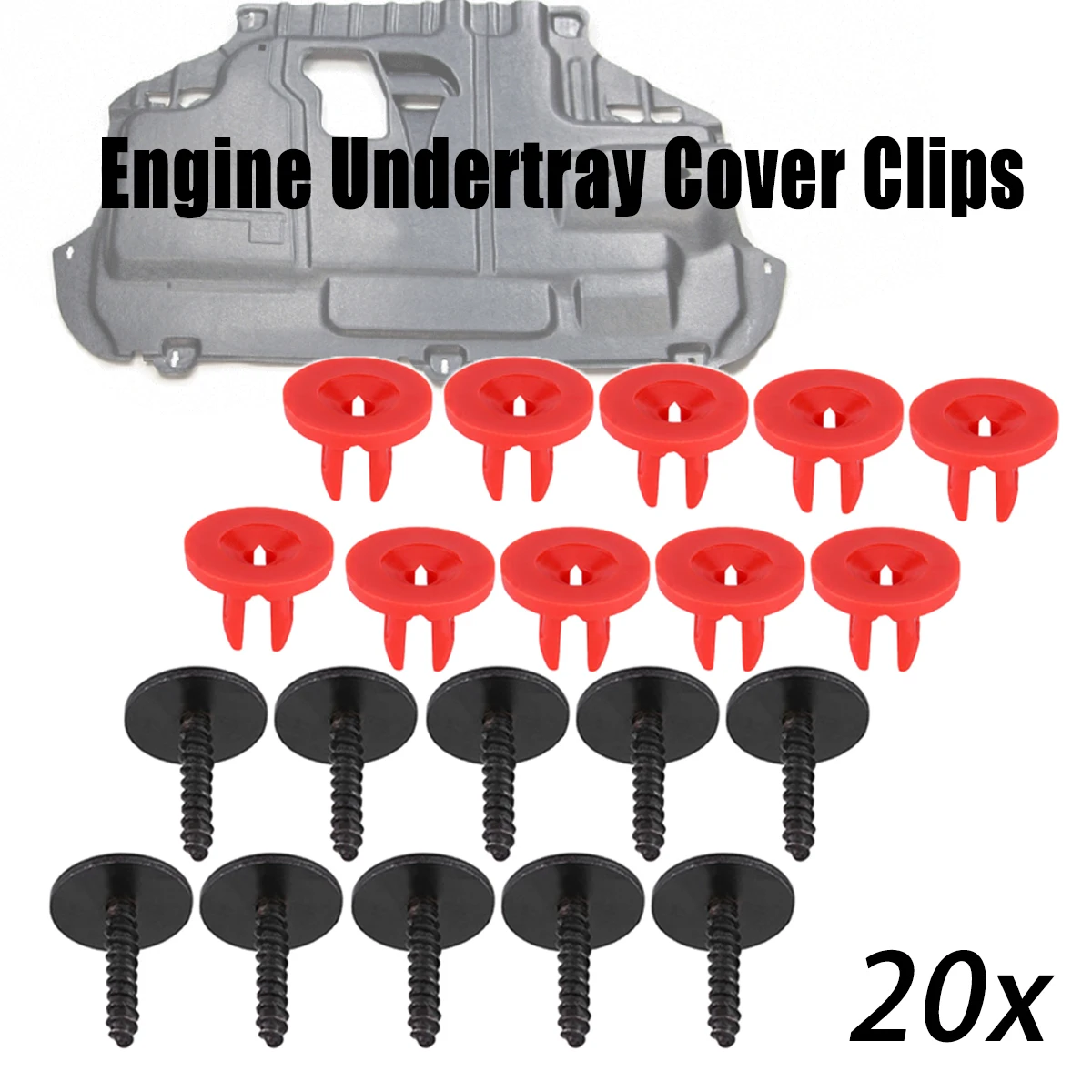 10 Set T30 Engine Splash Shield Guard Undertray Cover Screws Bolt Nut Clip For Ford Focus Escape Explorer Ka C-Max S-Max Galaxy