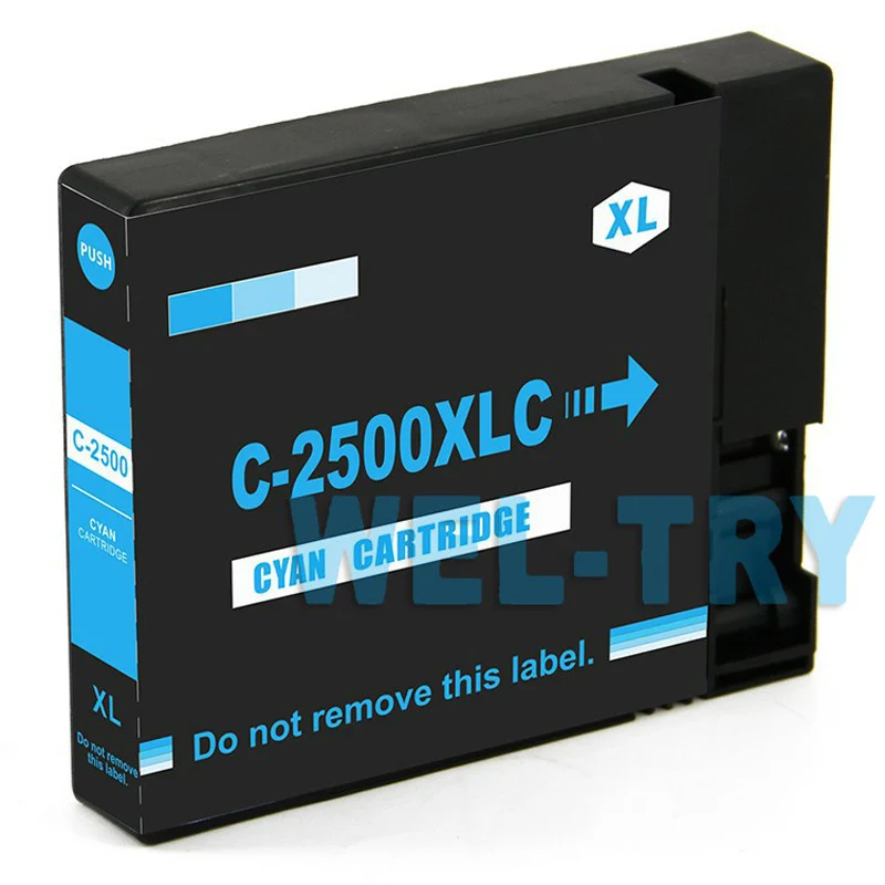 PGI-2500 PGI2500 XL чернильный картридж для принтера Canon MAXIFY iB4050 iB4150 MB5050 MB5150 MB5350 MB5450, Полный Пигментные чернила с чипом