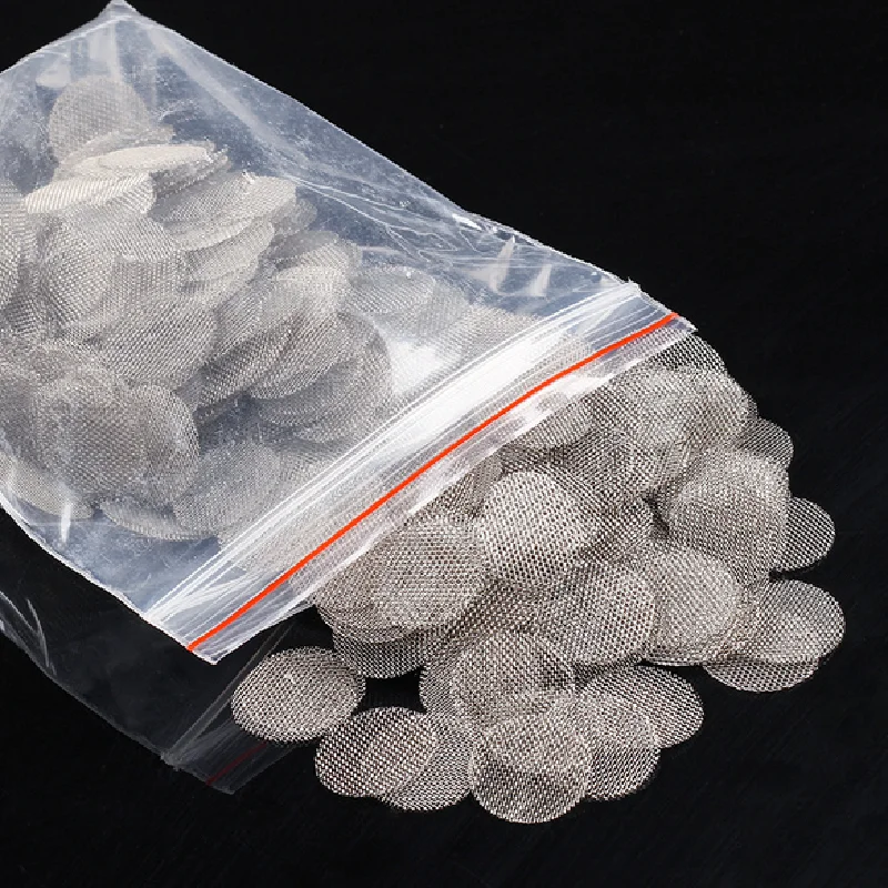 Smoking Accessories Tobacco Smoking Accessories Smoking Pipe Filters Smoking Pipe Hookah Water Pipe 500pcs/pack Thickened Multifunctional Hookah Water Pipe Stainless Steel Tobacco Smoking Metal Filters Smoke Pipe Screen Gauze