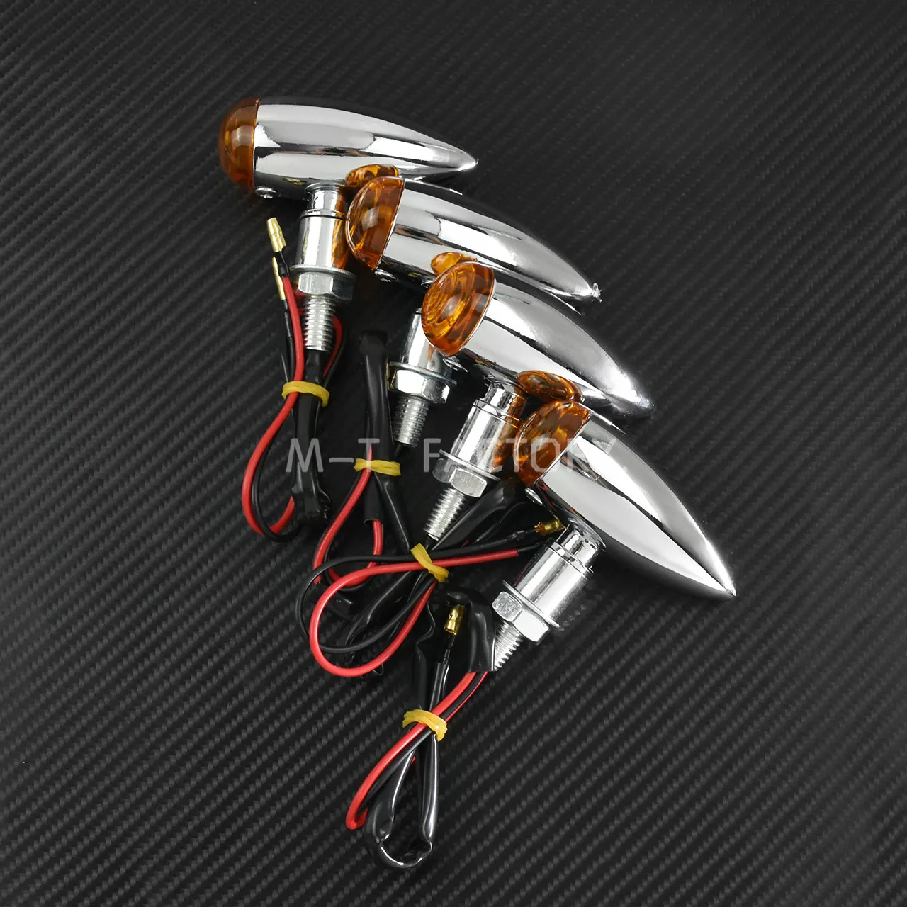 Sinal de Seta para Motocicleta Peças para Harley Lâmpada Cromada Universal Peças - 4 Chopper Cruiser Bobber 2 7 Sinal de seta para motocicleta, lâmpada cromada