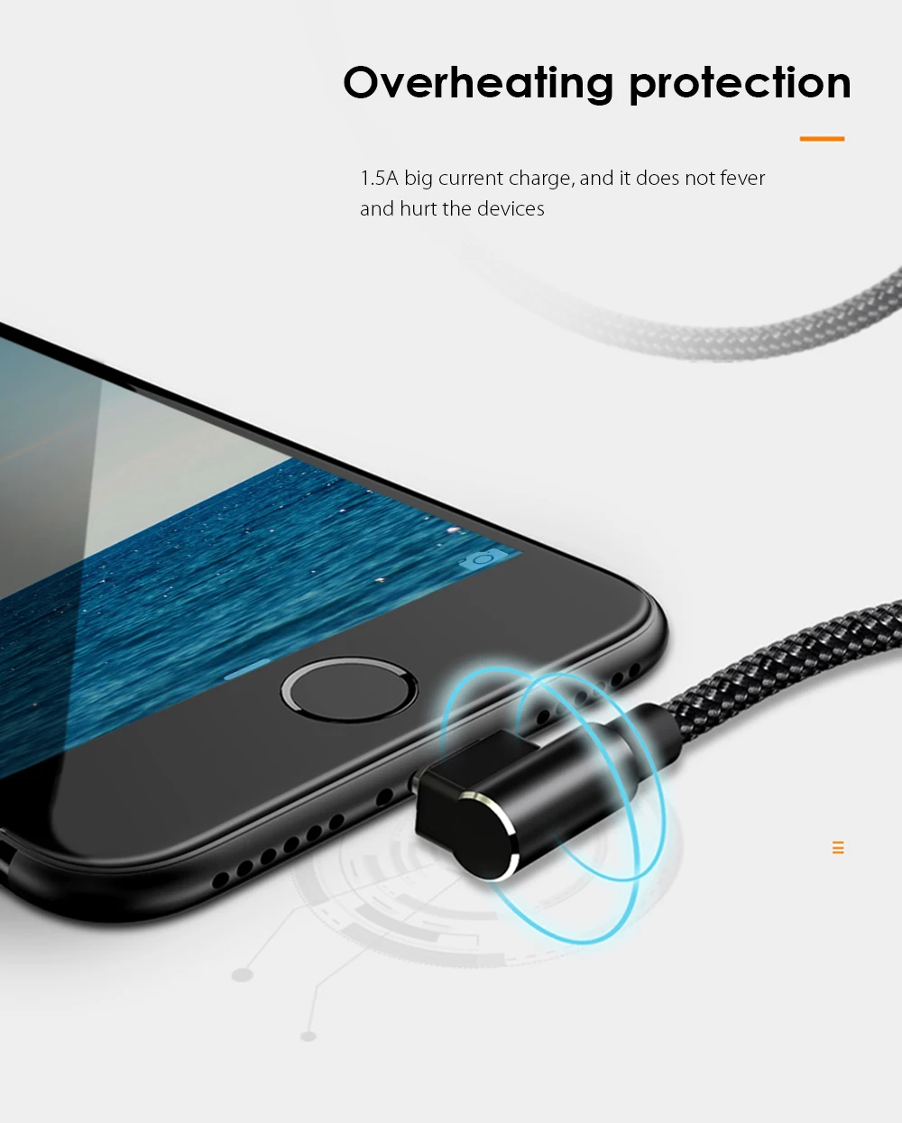 Mcdodo Dual локоть Тип 8-контактный зарядный кабель для синхронизации данных и зарядки 1,2 м