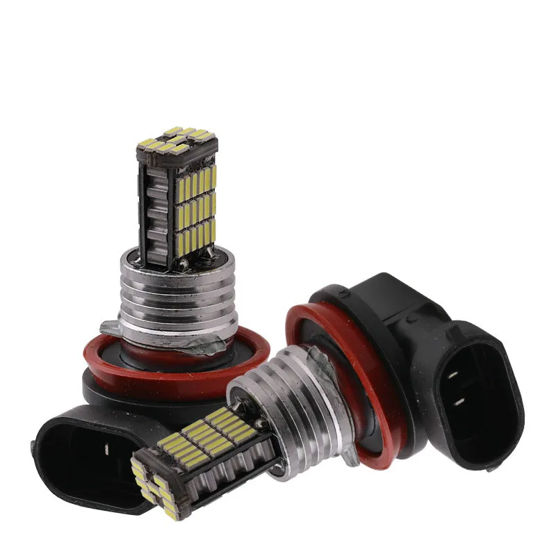 2 шт. автомобиль H4 H7 H8 H11 Led 9005 9006 4014 45SMD Противотуманные фары дневного света лампы