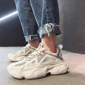 

New Men's Thick-soled Shoes Brand Men Sneakers zapatillas Outdoor non-slip jogging shoes fashion Wild Thick bottom shoes I2-27