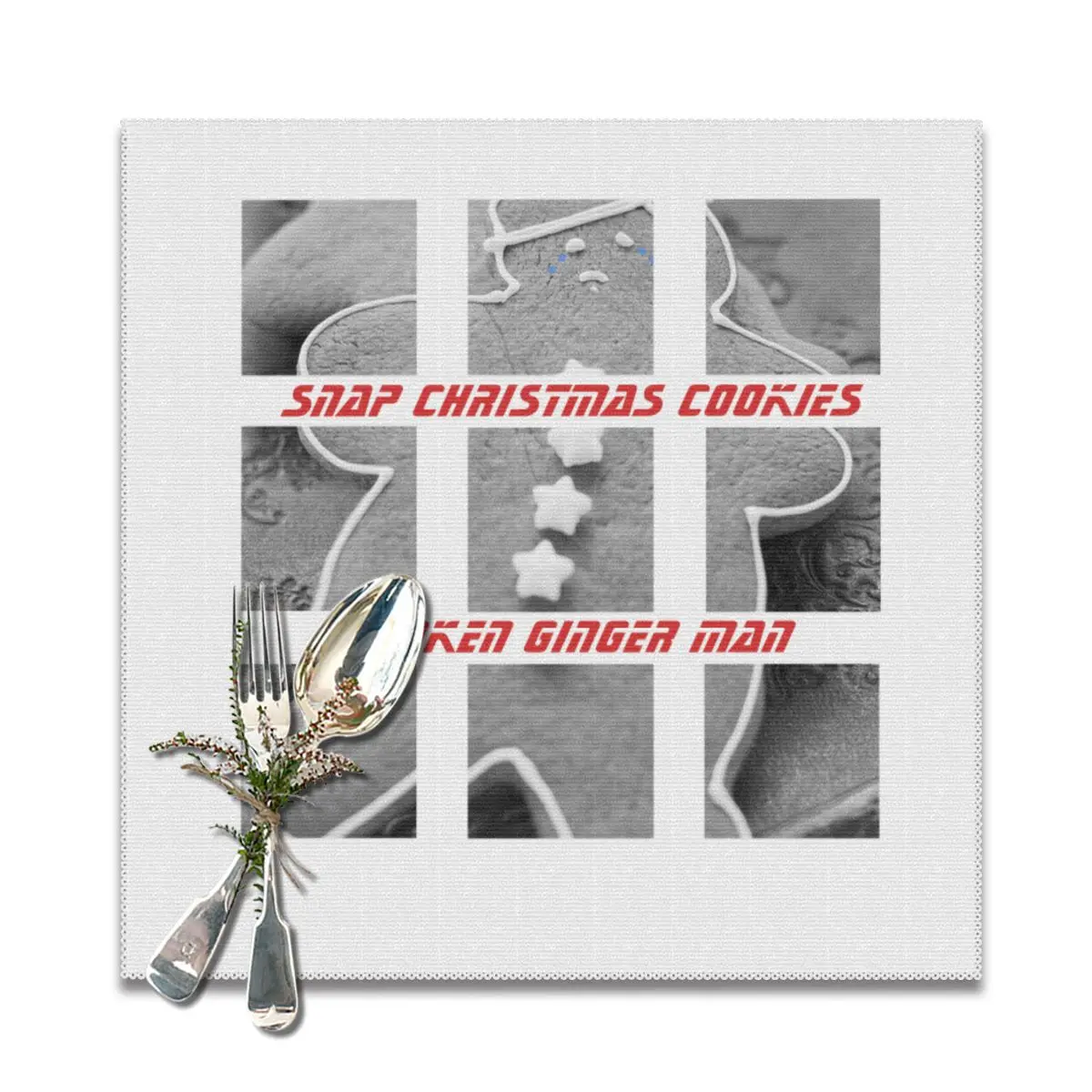 Столовые приборы для обеденного стола подставки рождественские печенья