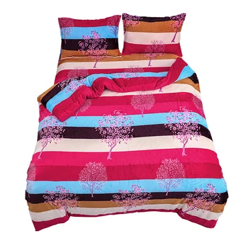 

Color Stripes Microfiber Flannel Duvet Cover, Nordic Home Textiles Bedding, Deep Pockets with Zipper,Fast Warm Double For Euro