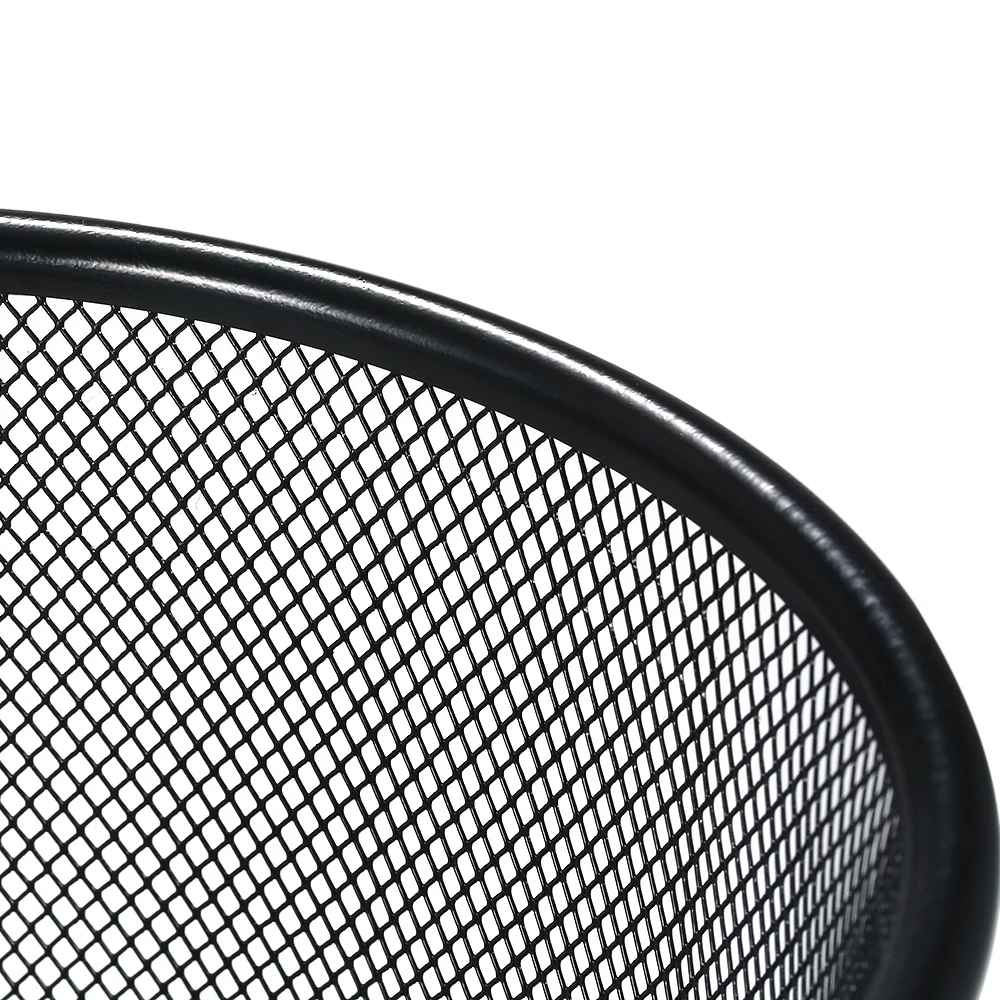 Hot Black Large Mesh Metal Wastebasket Garbage Waste Basket Bin Trash Can for Office Home 7.5*9*10.6In For P | Дом и сад