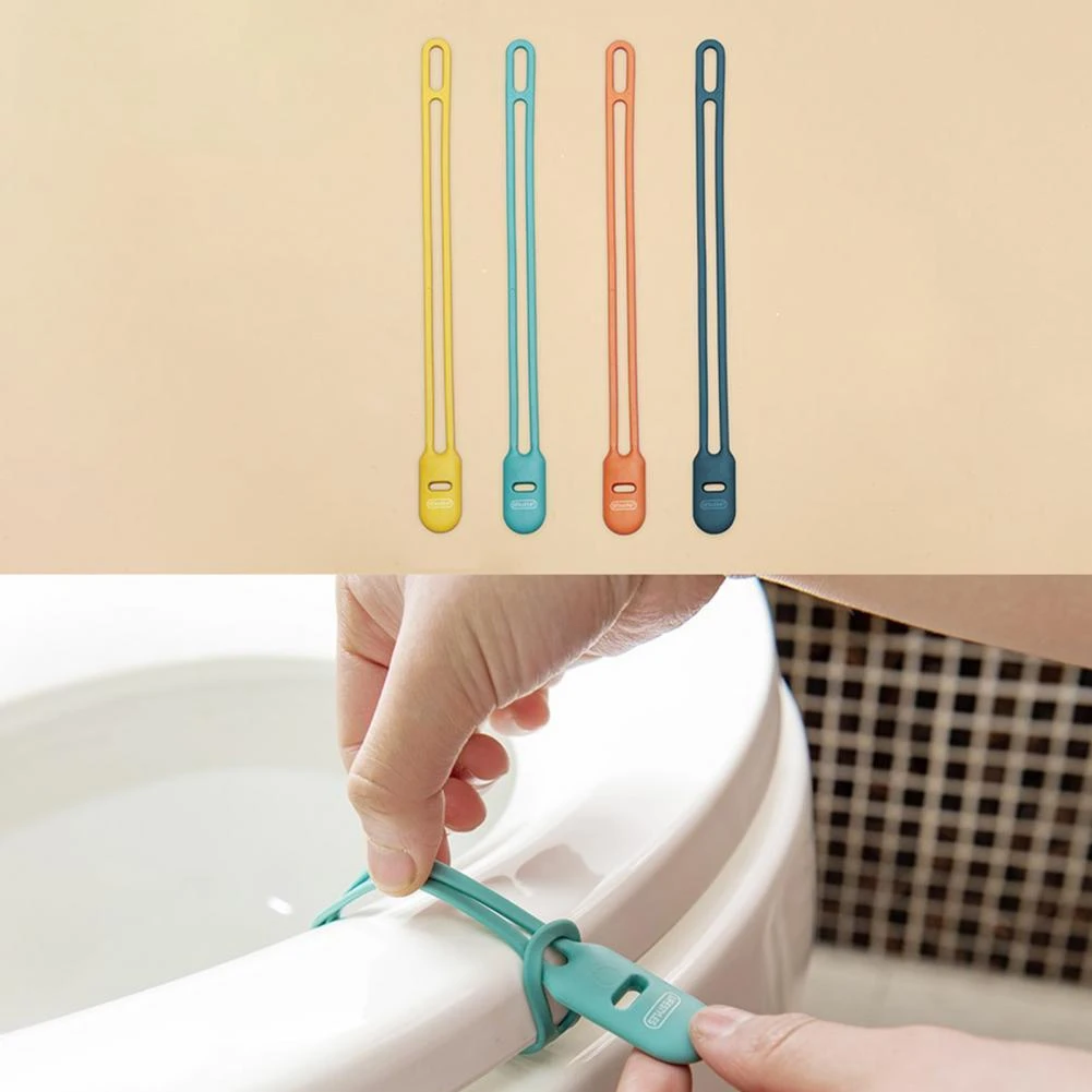 Tapa de inodoro tipo botón, de tapa de inodoro, evita tocar, resistente al agua, soporte de elevación superior de inodoro, utensilios para el baño|Elementos de aseo| - AliExpress