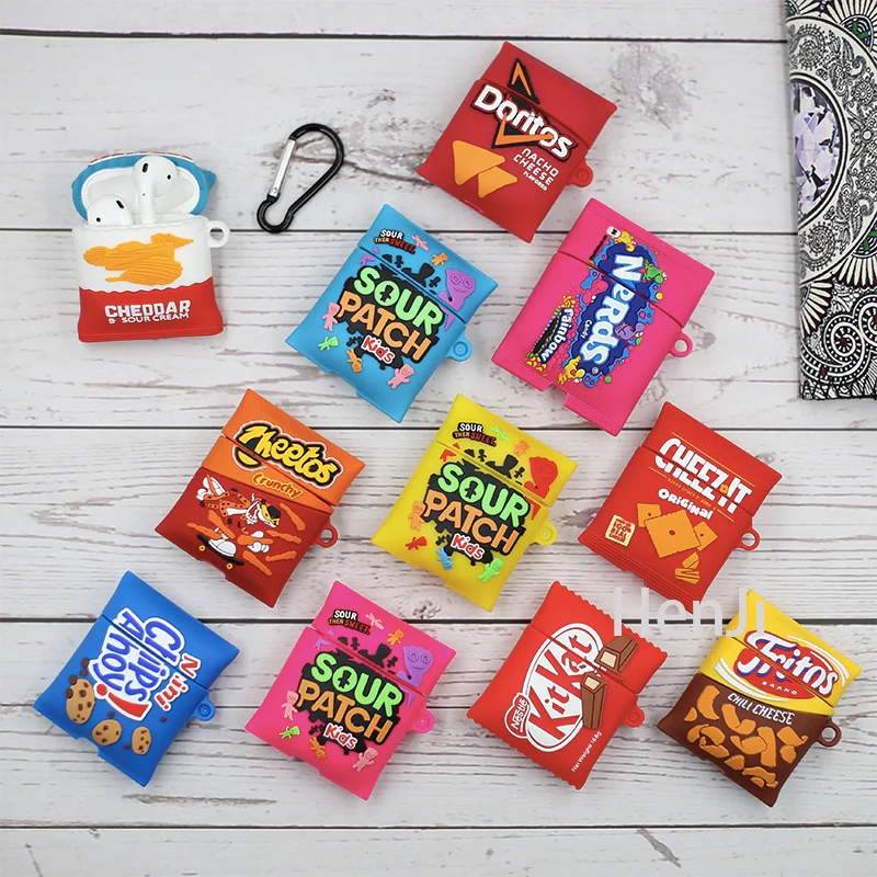 3D Kinder Chocolate Toy Egg Sorpresa Biscotto Auricolare Custodia In Silicone Per Apple Airpods 1 2 Accessori Bluetooth Cover Carina Capa