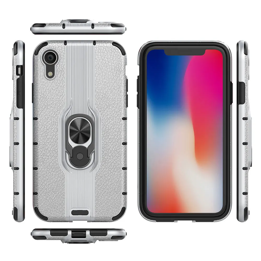 Kisscase укрепленный противоударный чехол для iPhone 6 6S 7 8 Plus XS MAX X XR телефона с кольцом 11