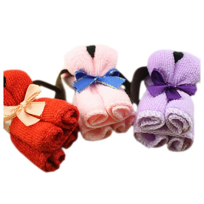 3Pcs Towel Washcloth Wedding Gifts Decoration- Random Color
