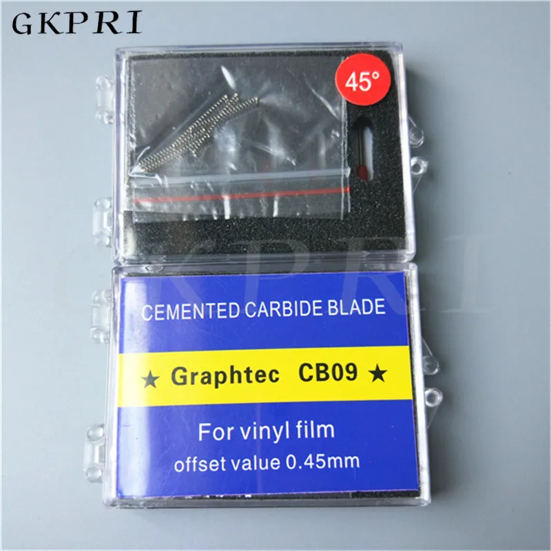 Icontek режущий плоттер части Graphtec CB09 CE5000-60 CE-6000-120 CB09UA 30 60 45 градусов лезвия для резки 20 штук