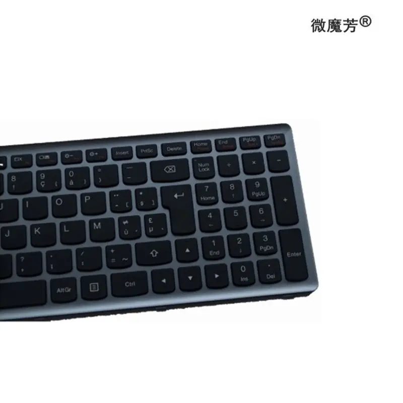 Belgium BE keyboard for Lenovo Ideapad Z710 U510 laptop keyboard silver frame