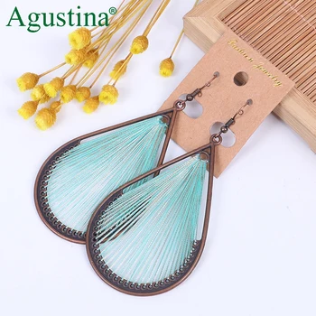 

Agustina 2020 Vintage Earrings Jewelry Fashion Pendientes Earrings Bohemian Metal Drop Earrings Women Wholesale Boho Earring New