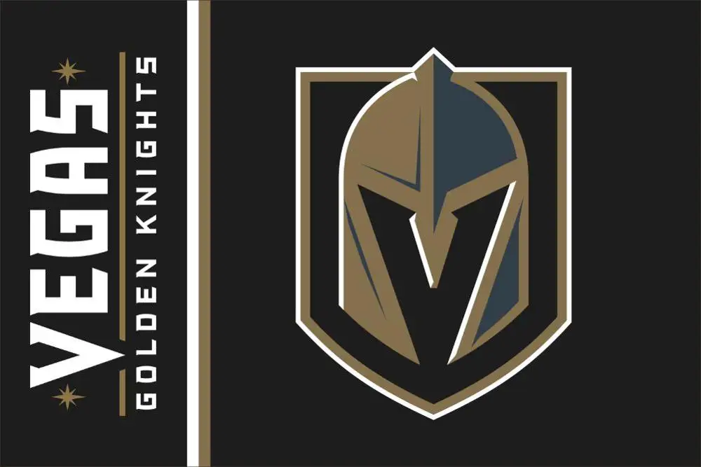 Флаг Vegas Golden Knights 3FTx5FT баннер 100D полиэстер флаг