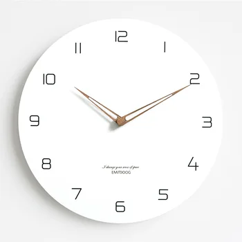 

Minimalist Silent Wall Clock Modern Design Digital Living Room Simple Wall Clock Kitchen Quartz Wandklok Home Decoration AA50ZB
