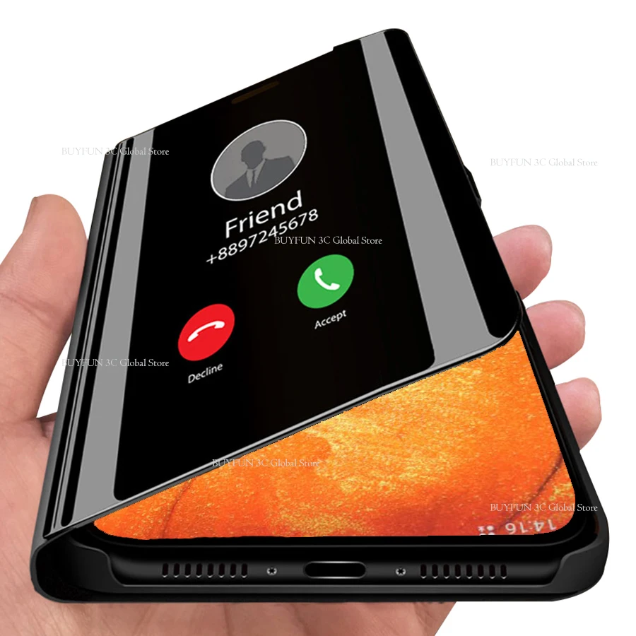 Умный зеркальный откидной Чехол для samsung Galaxy A20 A30 A40 A50 A20e умный зеркальный чехол для книги Sumsung galax A 20 30 40 50 20e a305
