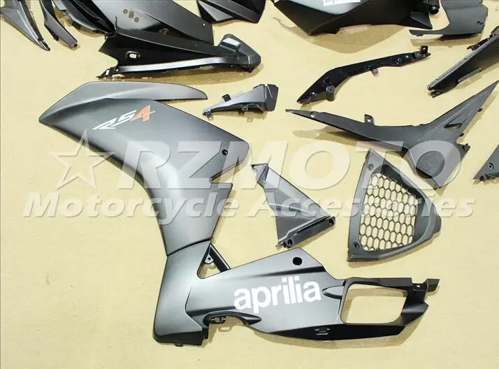 Полный набор обтекателей для Aprilia RS4 50 125 2012-2013- ABS пластик мотоцикл Обтекатели наборы хороший матовый черный