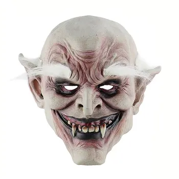 

Horn Mask White-browed Old Demon Mask Halloween Horror Mask Devil Mask Evil Killer Mask Adult Mask Playing props