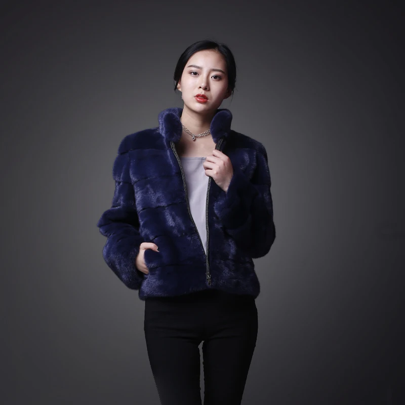 Женские пальто из натурального меха на зиму и осень теплые толстые куртки норки