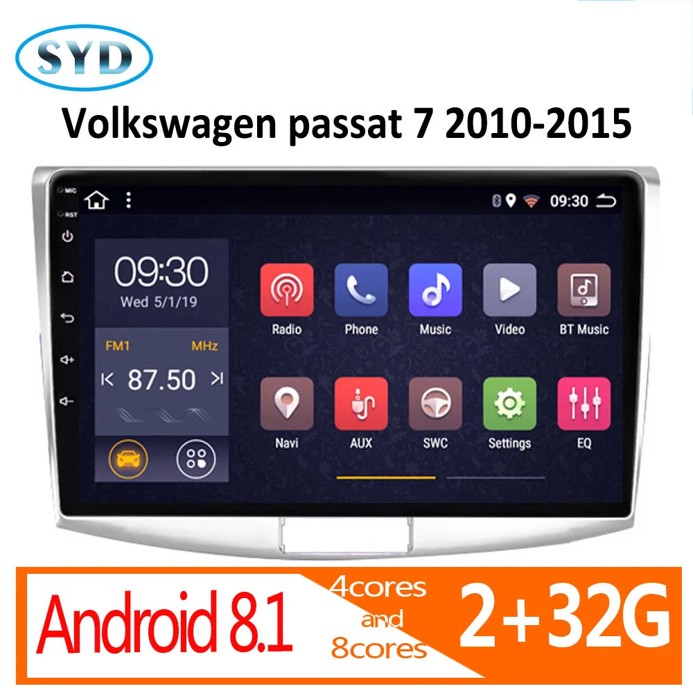 Автомагнитола для Volkswagen passat 7 2010 2011 2012 2013 2014 2015 android 2 + 32 ГБ|Мультимедиаплеер авто| |