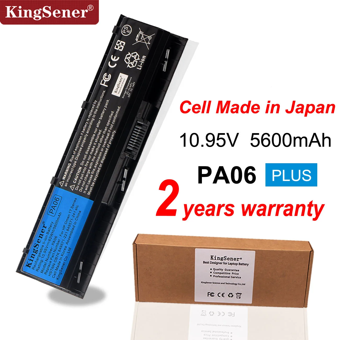 Kingsener-bateria do Portátil para hp Pa06 5600mah Omen 17-w000 17-w200 17-ab000 17t-ab200 Hstnn-db7k 849571221 849571-241 849911850