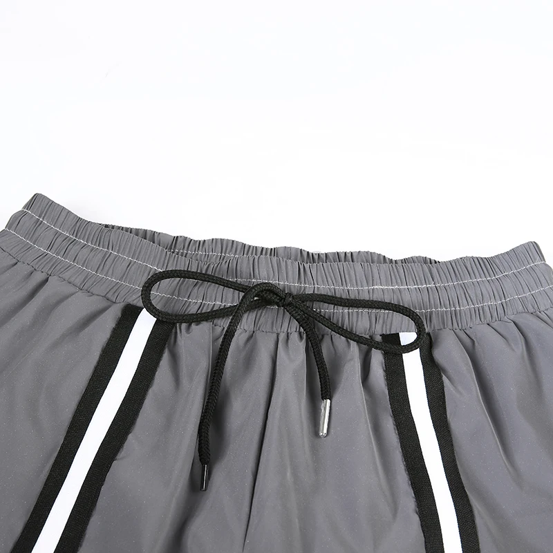 Rockmore панельные Светоотражающие джоггеры уличная одежда брюки женские брюки размера плюс корейские Харадзюку с высокой талией широкие брюки карго