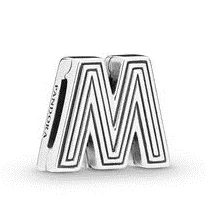 silver Прямая поставка DIY подходит Pandora талисманы браслет Алфавит буквы Шарм 925 пробы Серебро Бусина буква Изготовление ювелирных изделий - Цвет: silver