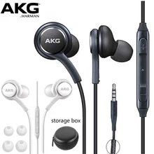 AKG Наушники EO IG955 3,5 мм в уши проводной микрофон Регулятор громкости гарнитура для Samsung Galaxy S10 S9 S8 S7 S6 huawei xiaomi смартфон