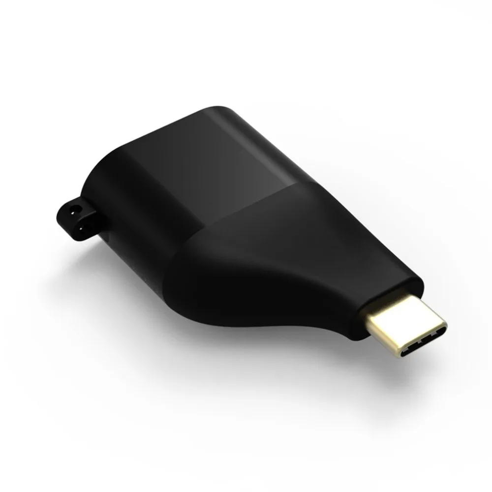 Тип C к VGA 4K 60Hz адаптер Usb C к Vga конвертер мужчин и женщин с брелок стиль черный