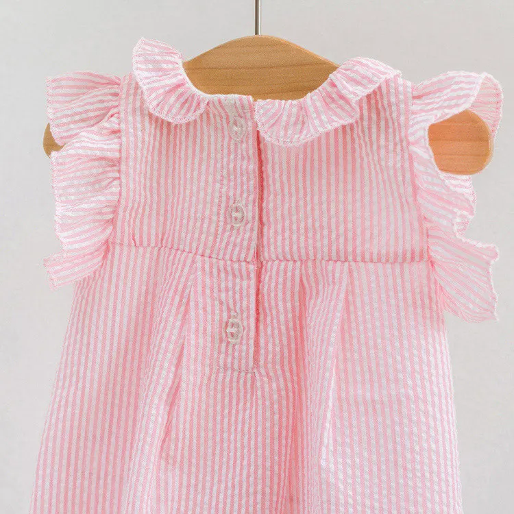 Платье для малышей Коллекция 2020 года Новое летнее хлопковое платье без рукавов