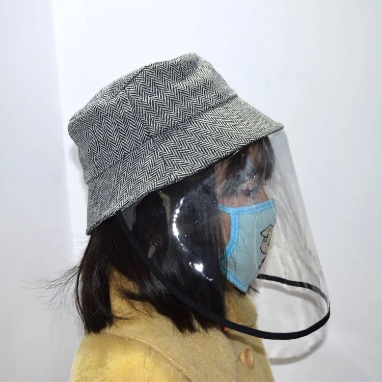 Детская ветрозащитная Кепка серая в полоску уличная солнцезащитная детская