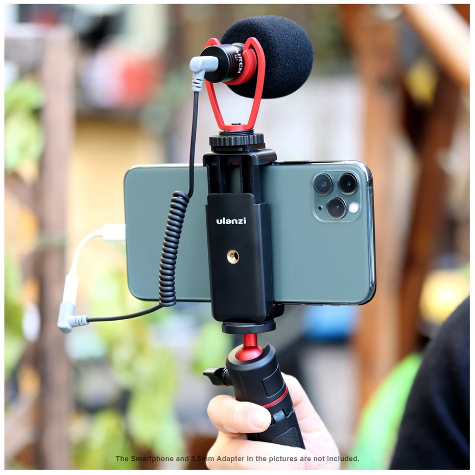 Ulanzi Vlog Live Stream Kit Youtube Kit мини-штатив для телефона с креплением для записи микрофона, расширенный вертикальный штатив для съемки