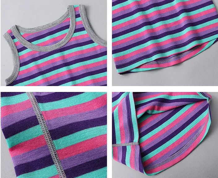 Kid's Merino Wool Tank Top for Girls Boys 100% Merino Wool Vest 160G Sports T Shirt Toddlers Breathable Anti-Odor Size 3-12T
