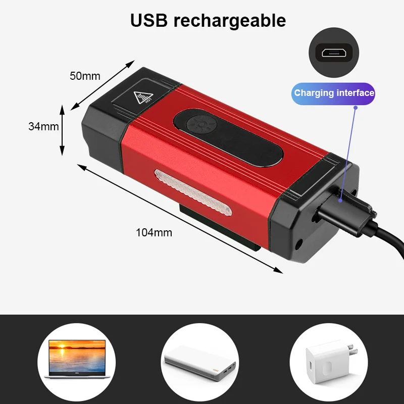 FTW велосипед свет 800 Люмен USB Перезаряжаемый велосипедный передний свет лампа из алюминиевого сплава Велоспорт Светодиодный фонарь BL2591