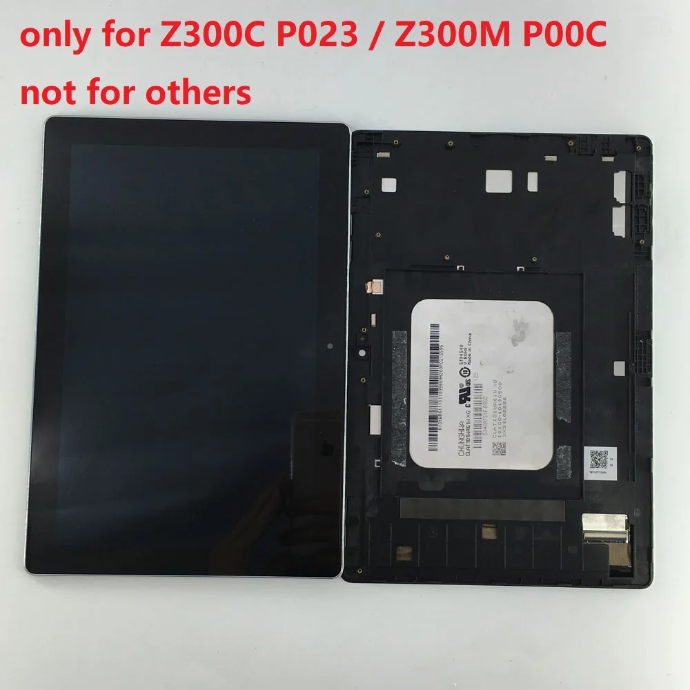 Parti Usate 10.1 "Display Lcd Monitor Touch Screen Digitizer Assembly Con Cornice Per Asus Zenpad 10 Z300M P00C Z300C P023