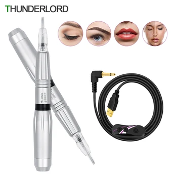 

Professional Permanent makeup Tattoo machine pen for Microblading Permanent Makeup Eyebrows Lip With Cartridges Needle