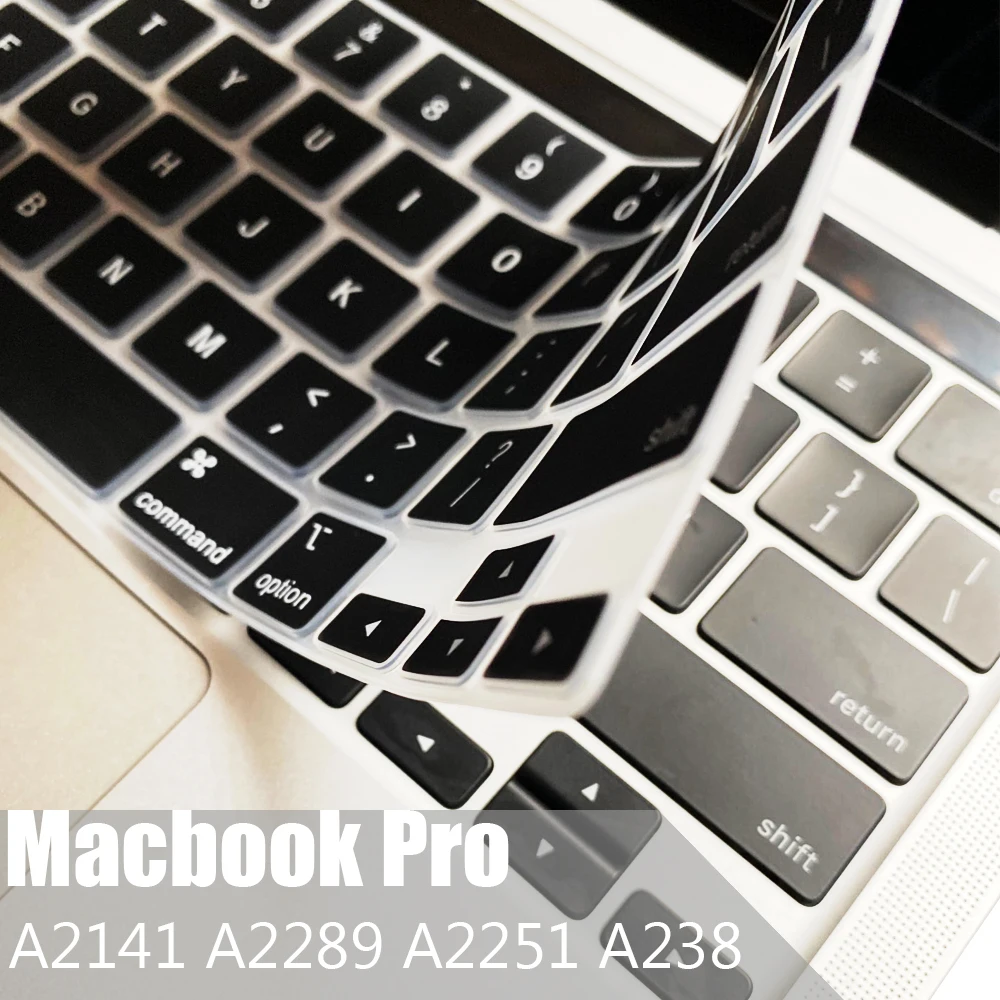teclado capa de silicone macio a2251 a2289 protetor de teclado pele
