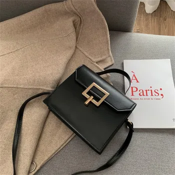 

New Crossbody Bags for Women 2019 Leather Fashion Hasp Handbag Designer Small Shoulder Bag Flap Ladies feminina Dropshipping 909