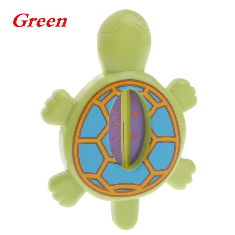 Baby Infant Bath Tub Water Temperature Tester Animal Cartoon Turtle Thermometer DXAD - Цвет: Green