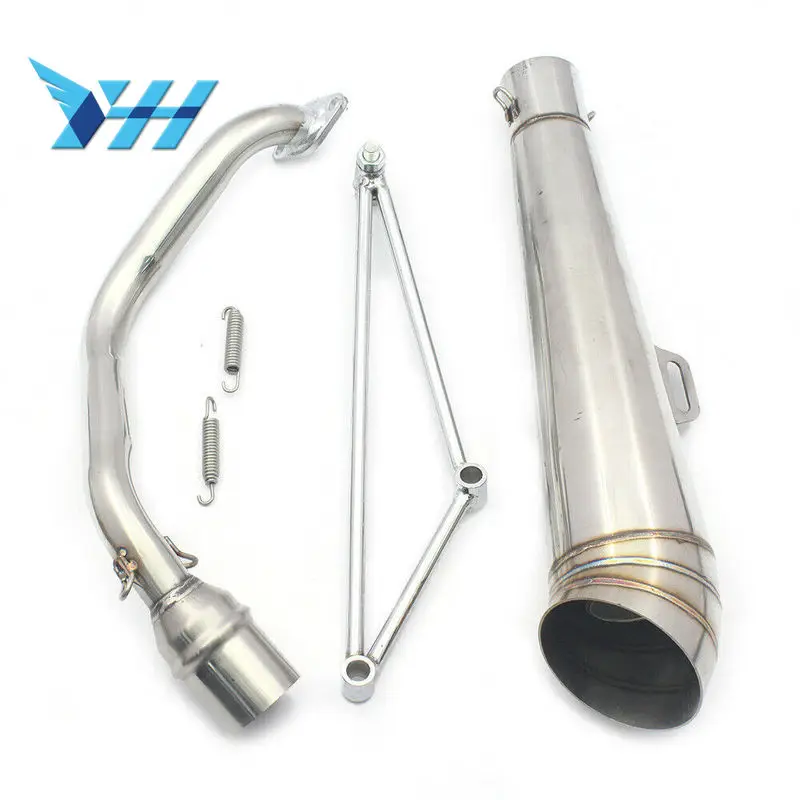 

Exhaust Muffler System header exhuast pipe GP style muffler For Honda Ruckus / Zoomer / GY6 125cc or 150cc Scooters