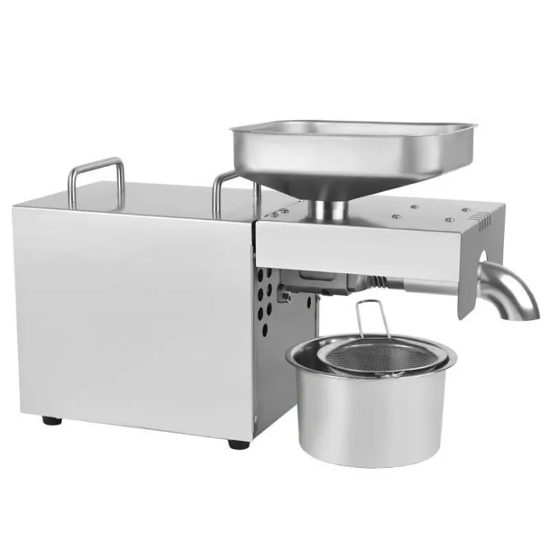 Automatic 500W Oil Press Machine Home Oil Presser Stainless Steel Seed Oil Extractor Small Hot Cold Pressed Oil Machine 4