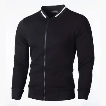 

New Baseball Jacket Men Spring Autumn Casual Solid Fashion Slim Zipper Bomber Jackets Overcoat Mens Thin Pilot top coat